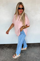 PREORDER: Joey Washed Cotton Boyfriend Tee-Womens-Stay Foxy Boutique, Florissant, Missouri