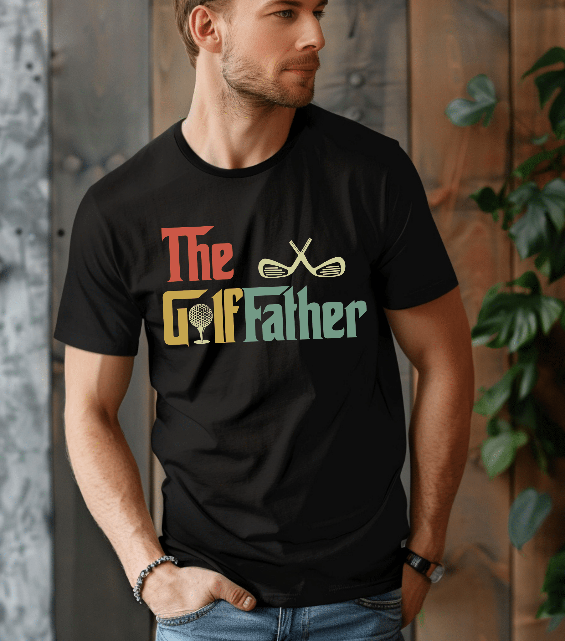 The Golf Father Tee-BT Graphic Tee-Stay Foxy Boutique, Florissant, Missouri