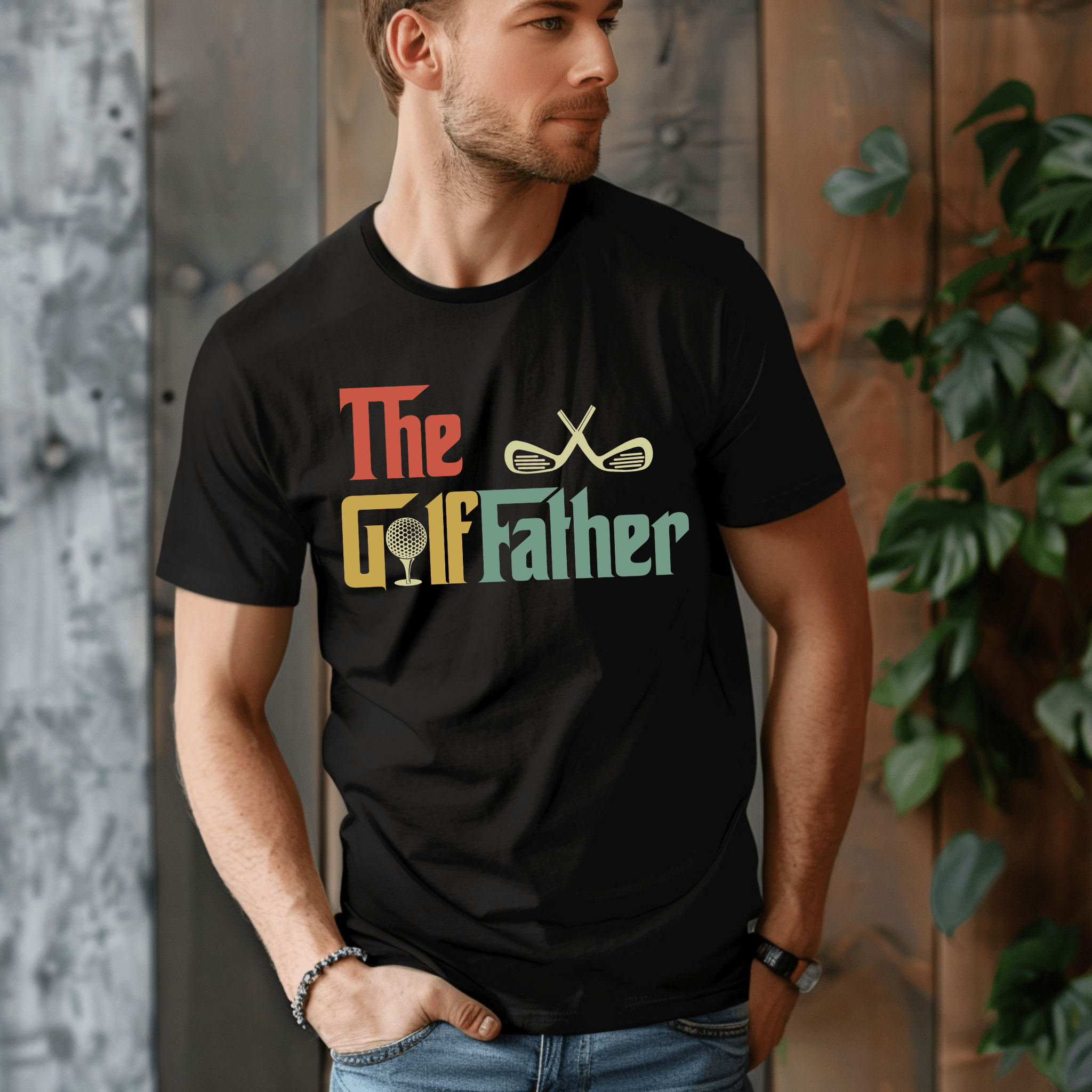 The Golf Father Tee-BT Graphic Tee-Stay Foxy Boutique, Florissant, Missouri