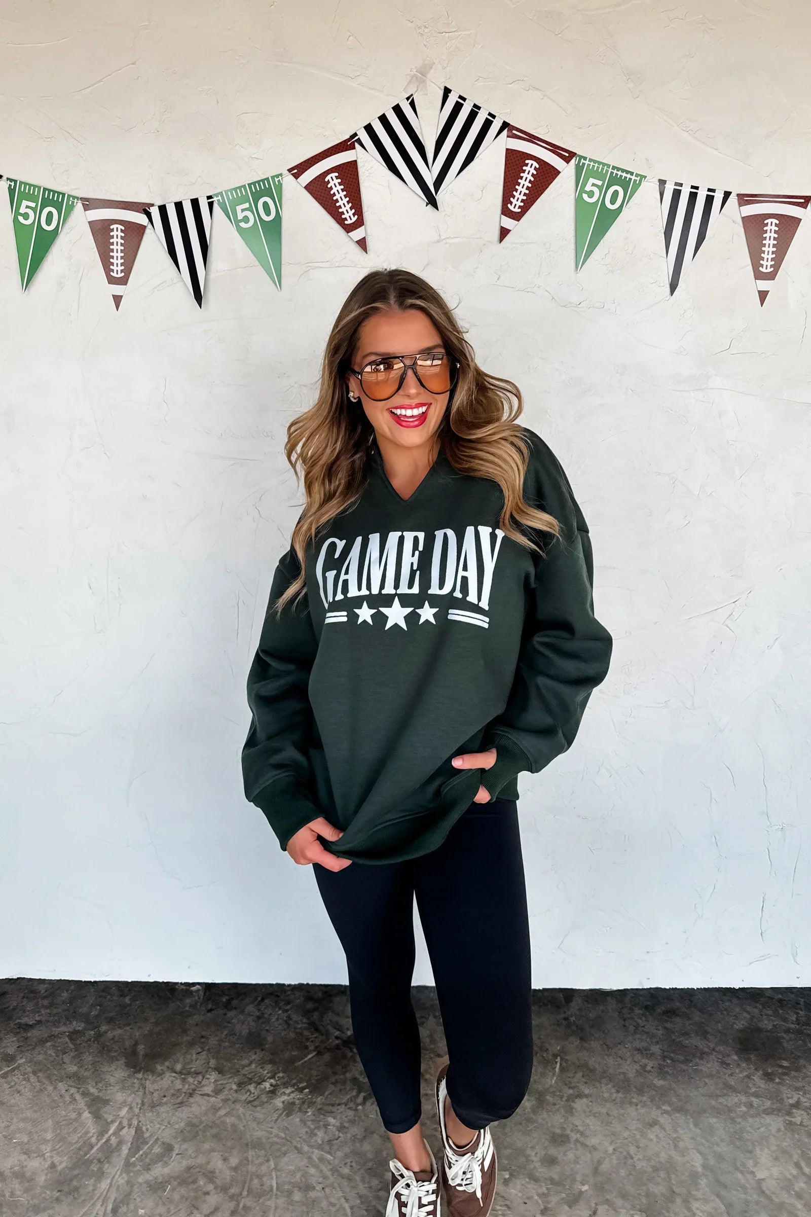 PREORDER: Blakeley Kickoff Cut Sweatshirt-Womens-Stay Foxy Boutique, Florissant, Missouri