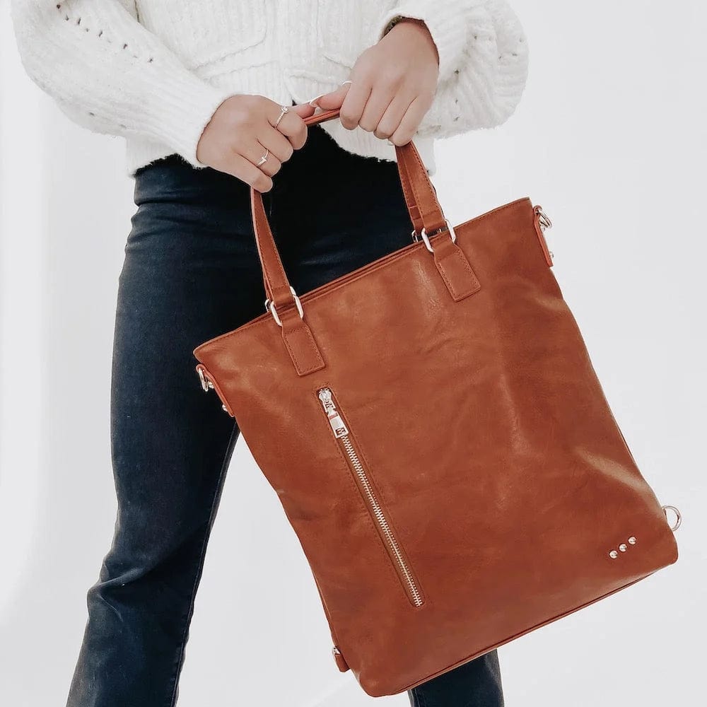 PREORDER: Upper East Side Vegan Leather Backpack & Crossbody Tote Bag in Three Colors-Womens-Stay Foxy Boutique, Florissant, Missouri