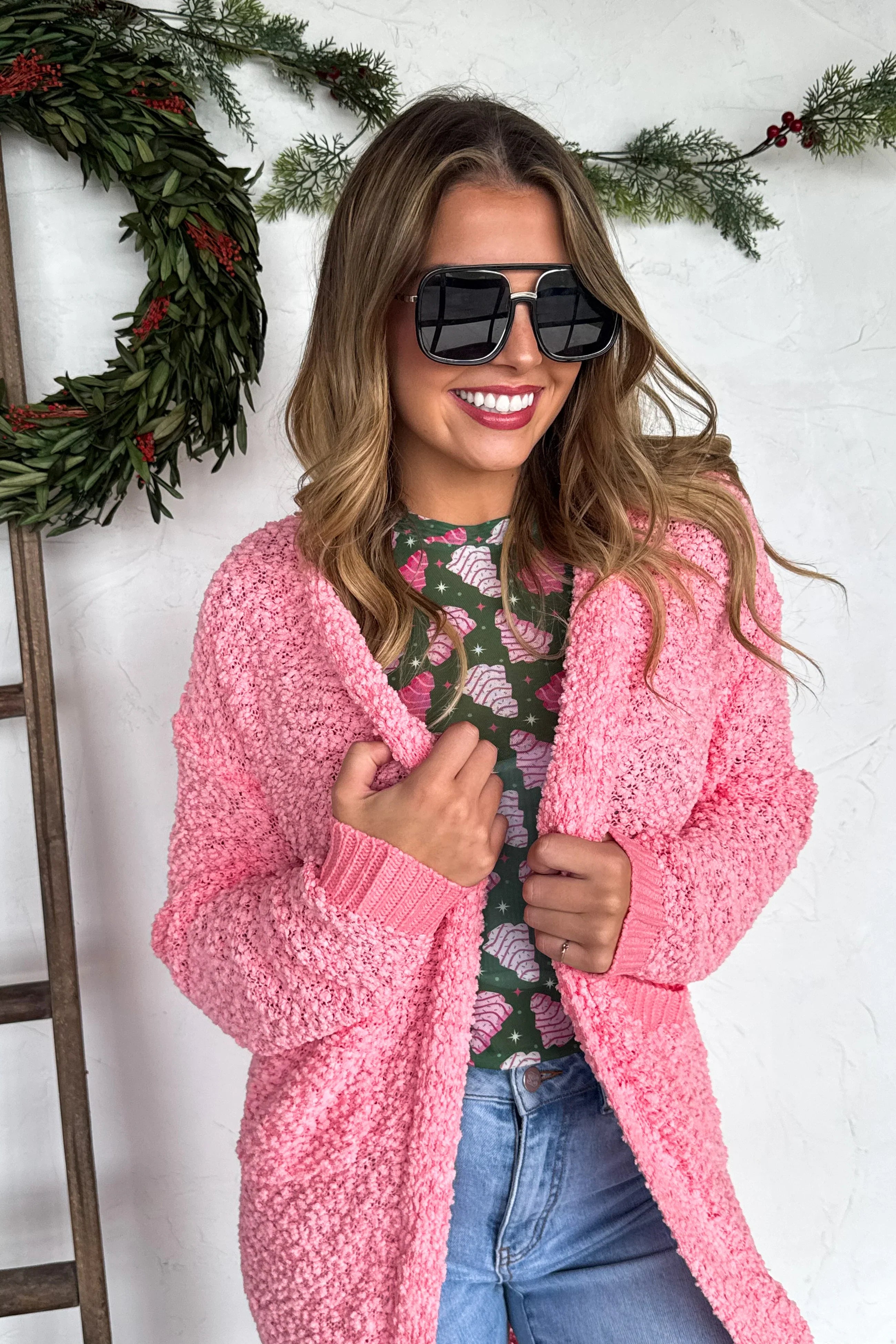 PREORDER: Poppy Knit Popcorn Cardigan-Womens-Stay Foxy Boutique, Florissant, Missouri