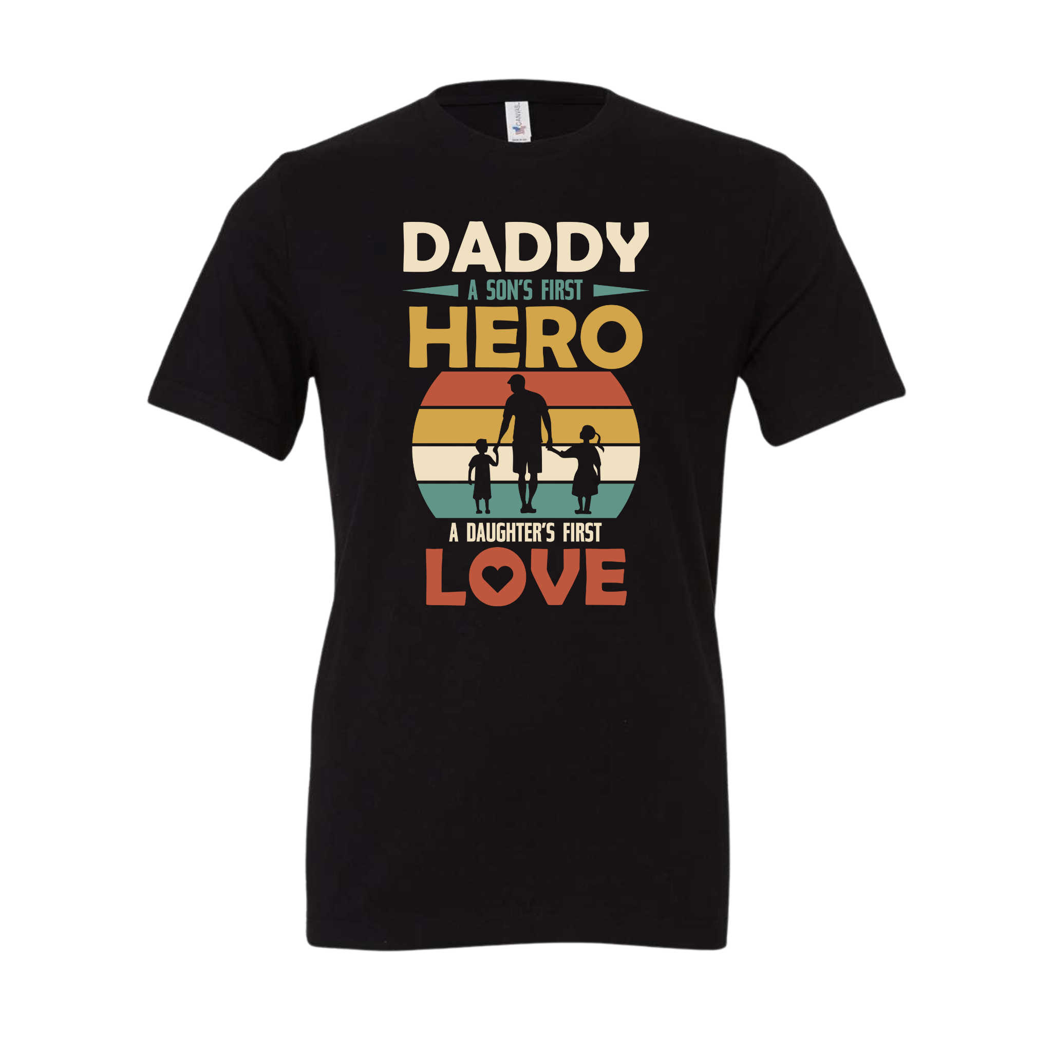 Daddy Son's Hero Daughters Love Tee-BT Graphic Tee-Stay Foxy Boutique, Florissant, Missouri