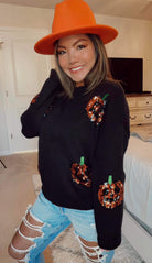 Sequin Pumpkin Sweater-Womens-Stay Foxy Boutique, Florissant, Missouri