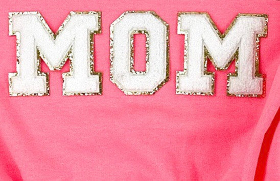 PREORDER: Cheer Mom + Mini Chenille Patch Sweatshirt-Womens-Stay Foxy Boutique, Florissant, Missouri