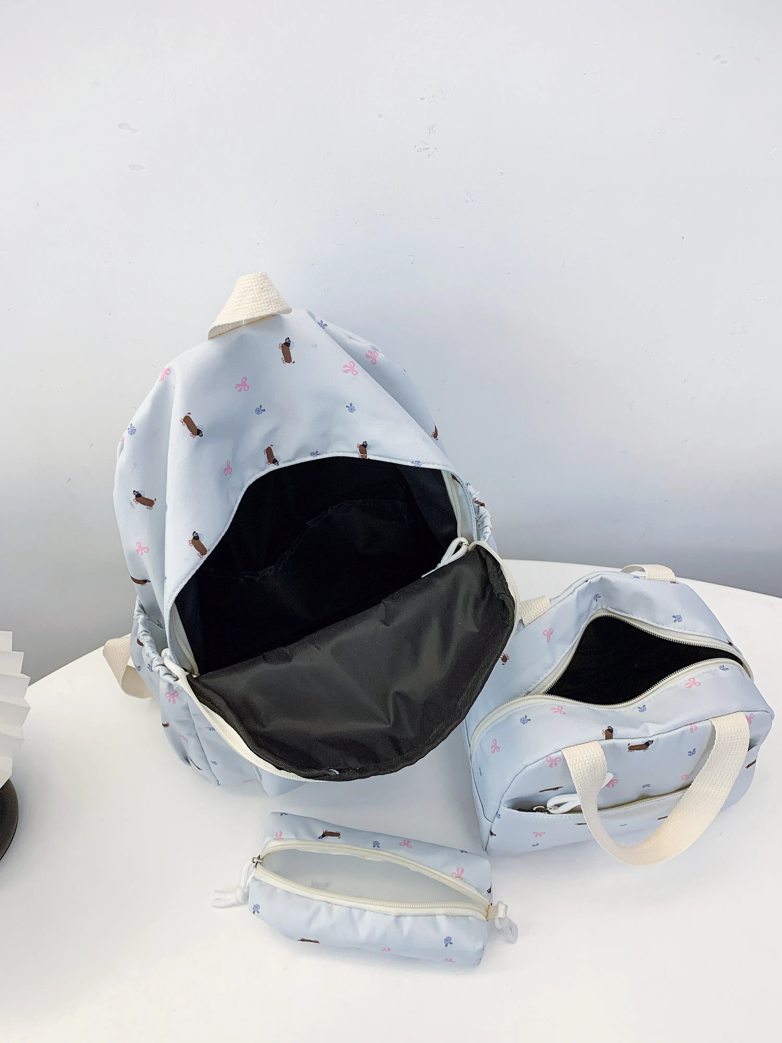 3-Piece Daisy Print Canvas Bag Set-Stay Foxy Boutique, Florissant, Missouri