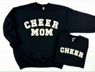 PREORDER: Cheer Mom + Mini Chenille Patch Sweatshirt-Womens-Stay Foxy Boutique, Florissant, Missouri