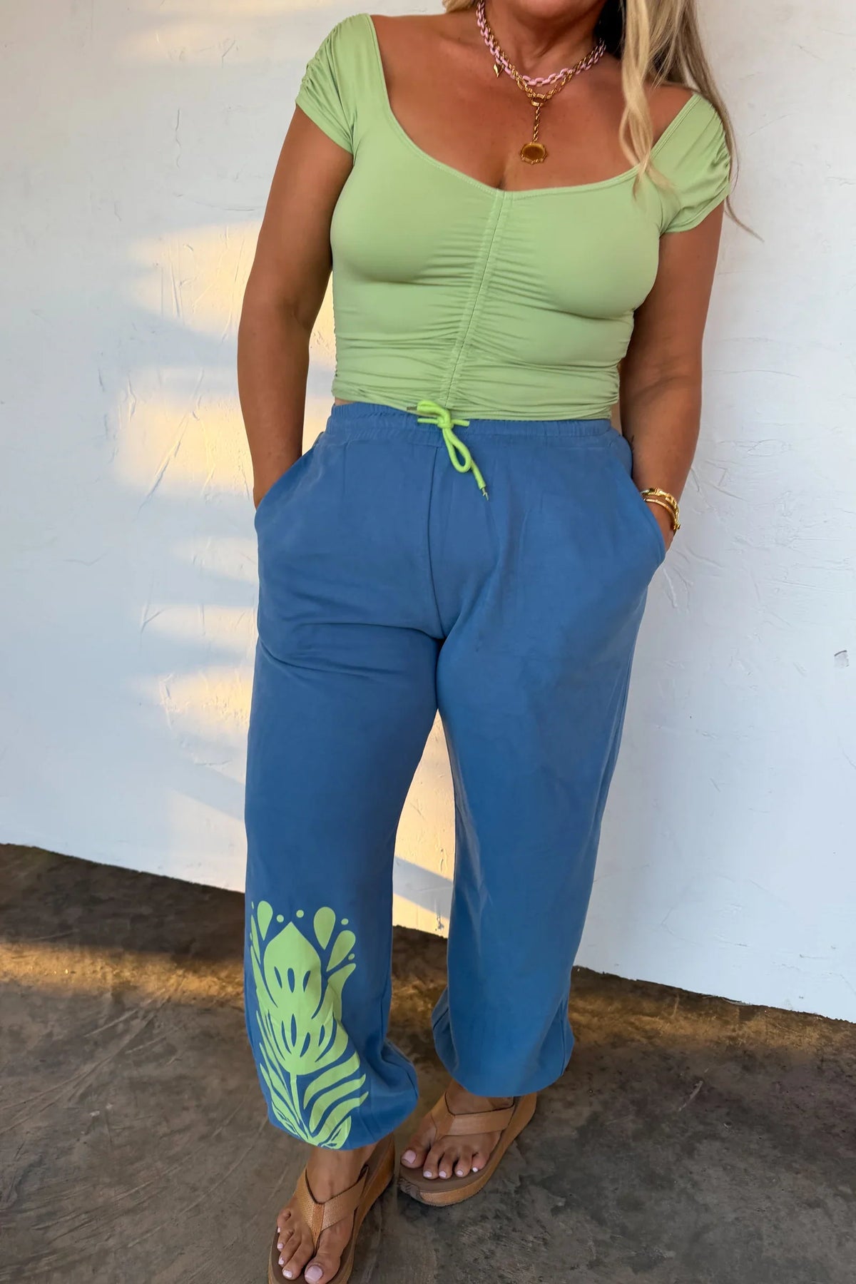 PREORDER: Blakeley Flower Power Joggers-Womens-Stay Foxy Boutique, Florissant, Missouri