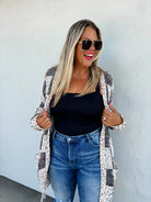 PREORDER: Checkered Miley Dot Cardigan in Four Colors-Womens-Stay Foxy Boutique, Florissant, Missouri