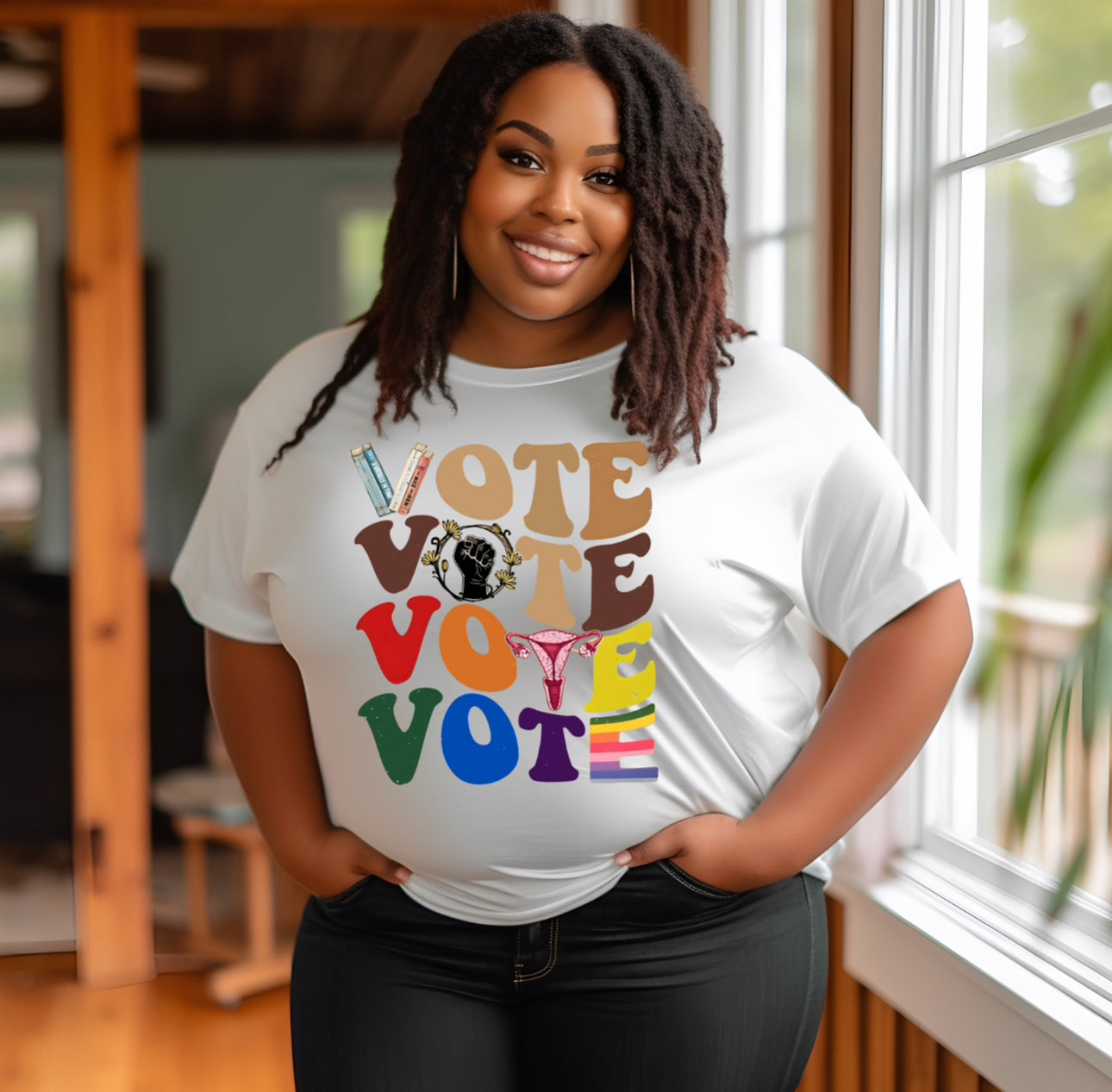 Vote Graphic T-Graphic T-Stay Foxy Boutique, Florissant, Missouri