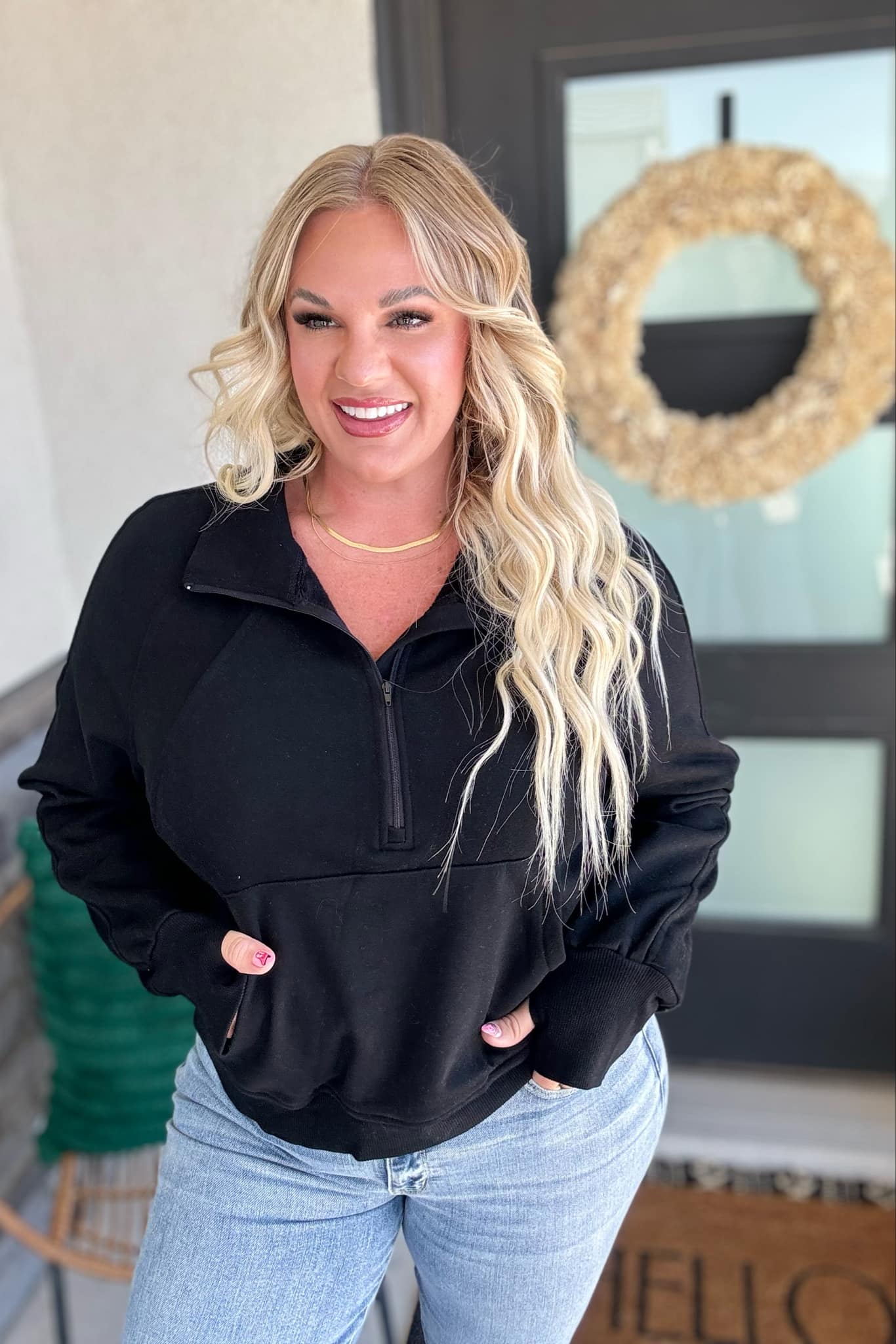 PREORDER: Newport Half Zip Pullover in Eight Colors-Womens-Stay Foxy Boutique, Florissant, Missouri