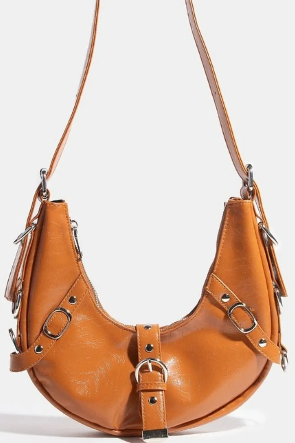 Fame Multi Belt Strap Accent Shoulder Bag-Stay Foxy Boutique, Florissant, Missouri