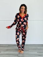 PREORDER: Matching Family Christmas Pajamas in Santa Cow-Womens-Stay Foxy Boutique, Florissant, Missouri