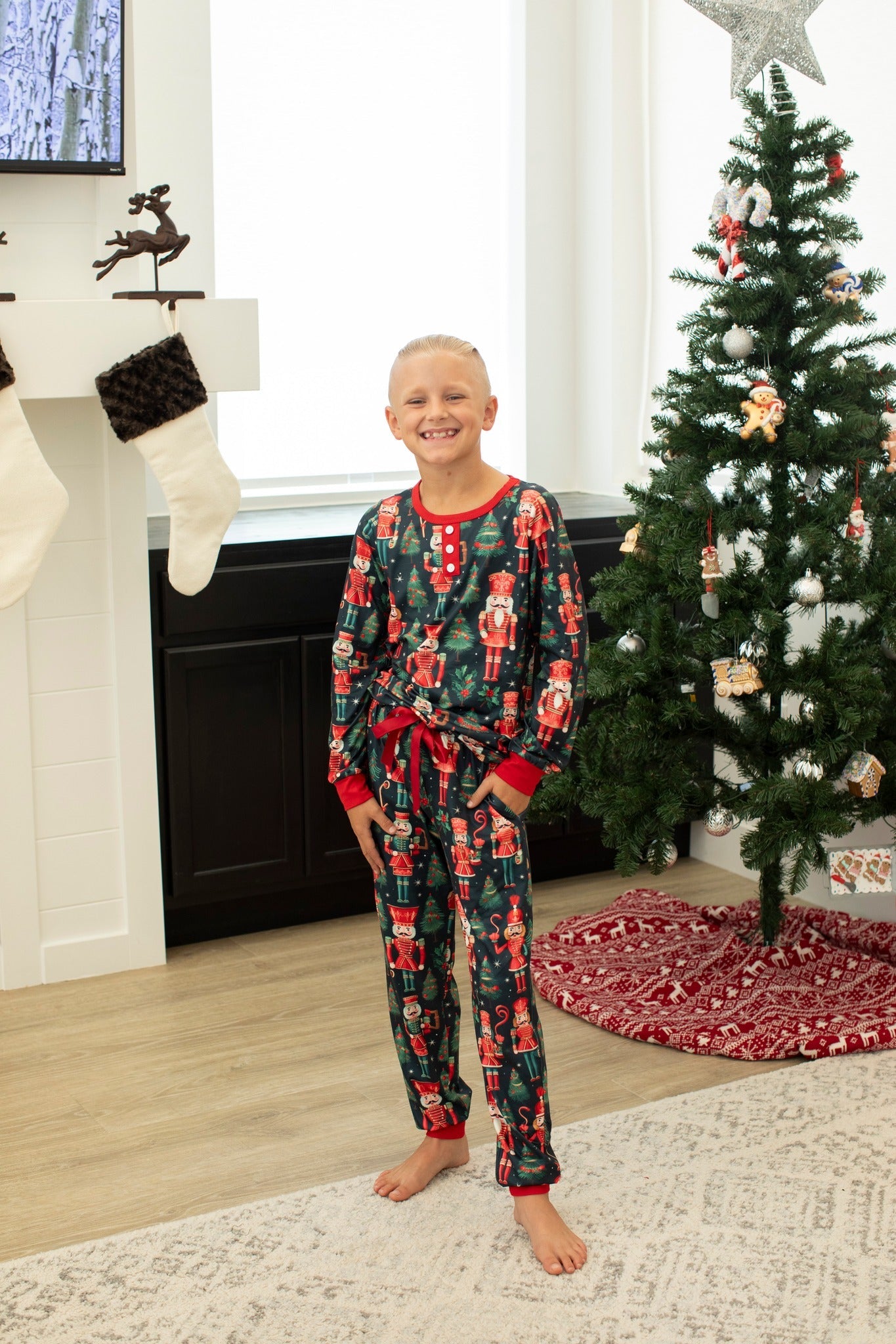 PREORDER: Matching Family Christmas Pajamas in Nutcracker-Womens-Stay Foxy Boutique, Florissant, Missouri