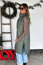 PREORDER: Kendall Long Puffer Vest-Womens-Stay Foxy Boutique, Florissant, Missouri