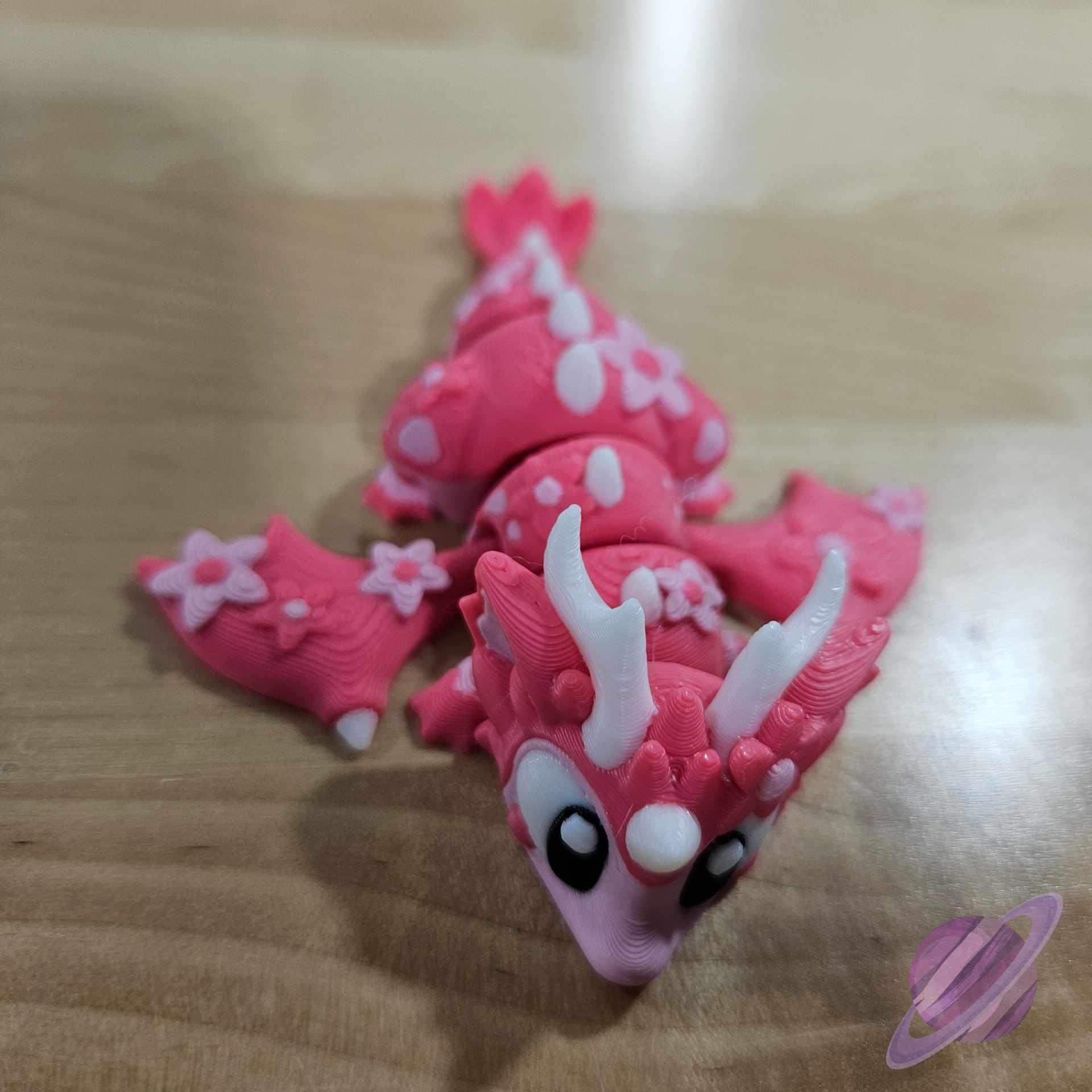 3D PRINTED PINK SAKURA DRAGON AND EGG-Stay Foxy Boutique, Florissant, Missouri