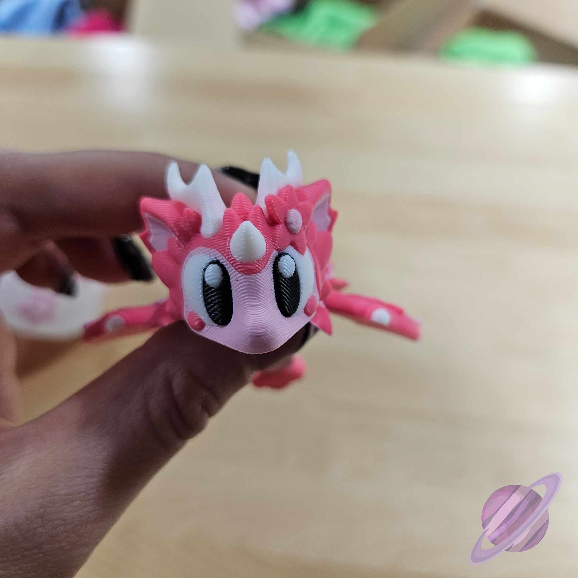 3D PRINTED PINK SAKURA DRAGON AND EGG-Stay Foxy Boutique, Florissant, Missouri