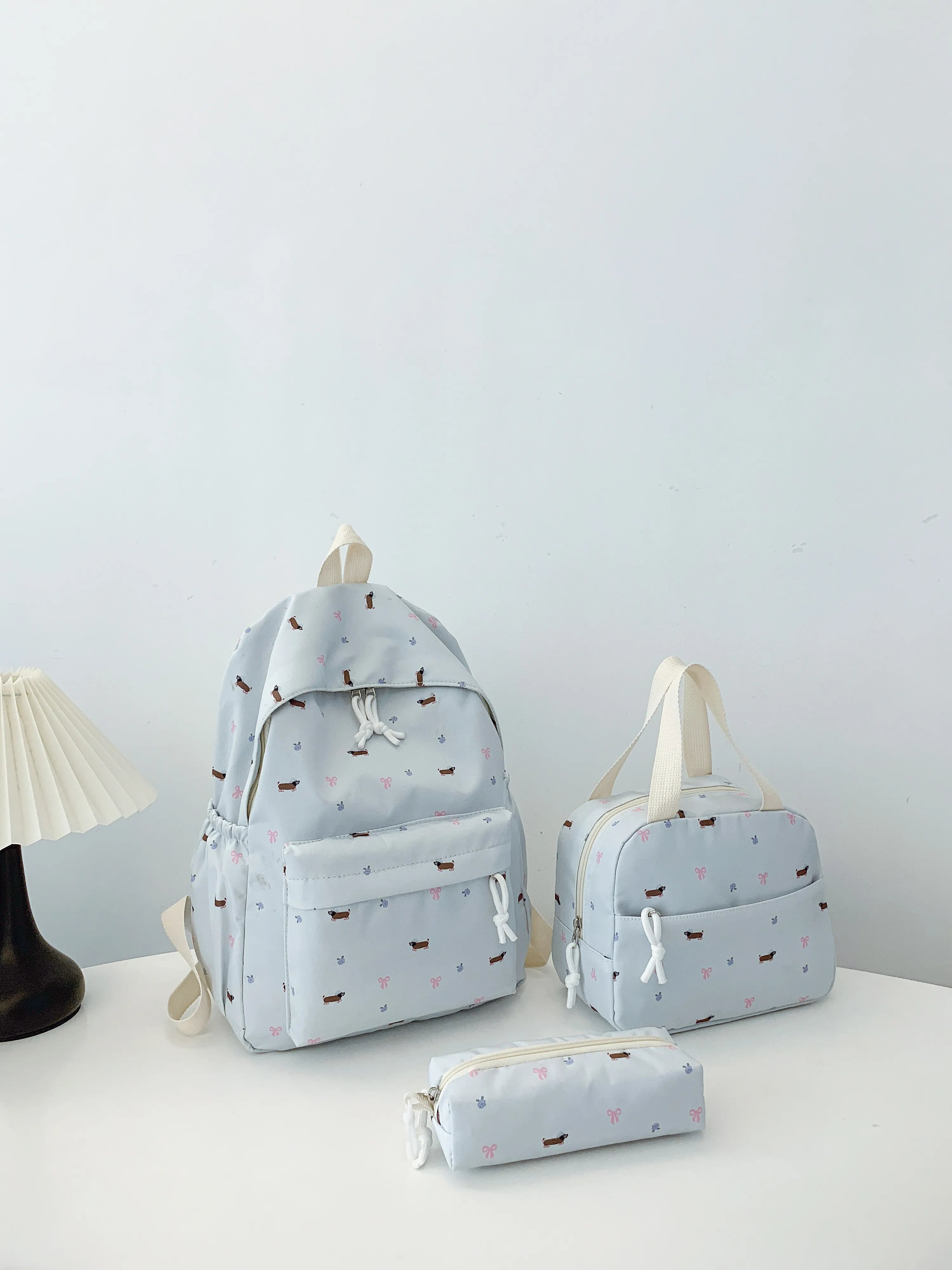 3-Piece Daisy Print Canvas Bag Set-Stay Foxy Boutique, Florissant, Missouri