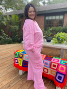 Beautiful Day Mineral Wash Pullover and Cargo Pants Set in Two Colors-Womens-Stay Foxy Boutique, Florissant, Missouri