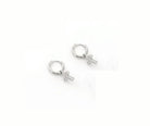 PREORDER: Crystal Cross Charm Huggies in Two Colors-Womens-Stay Foxy Boutique, Florissant, Missouri