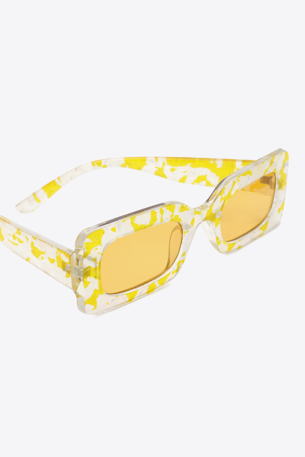 Tortoiseshell Rectangle Polycarbonate Sunglasses-Stay Foxy Boutique, Florissant, Missouri