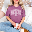 Lace Names Graphic Tee in Berry-Womens-Stay Foxy Boutique, Florissant, Missouri