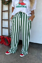 PREORDER: Christmas Vertical Vibes Stripe Pants-Womens-Stay Foxy Boutique, Florissant, Missouri