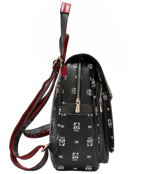 Nicole Lee USA Cat Eco-Leather Convertible Backpack Bag-Stay Foxy Boutique, Florissant, Missouri