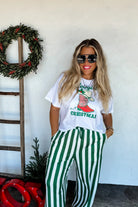 PREORDER: Christmas Vertical Vibes Stripe Pants-Womens-Stay Foxy Boutique, Florissant, Missouri