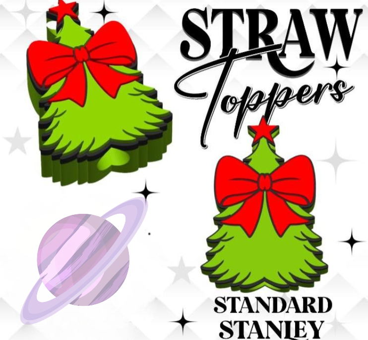BOW TREE- 3D PRINTED STRAW CHARM-Stay Foxy Boutique, Florissant, Missouri
