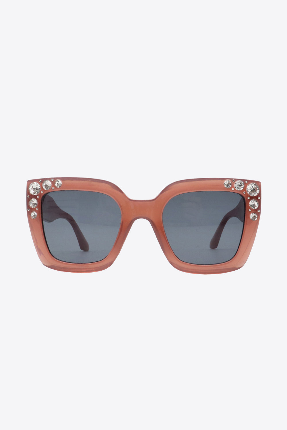 Inlaid Rhinestone Polycarbonate Sunglasses-Stay Foxy Boutique, Florissant, Missouri