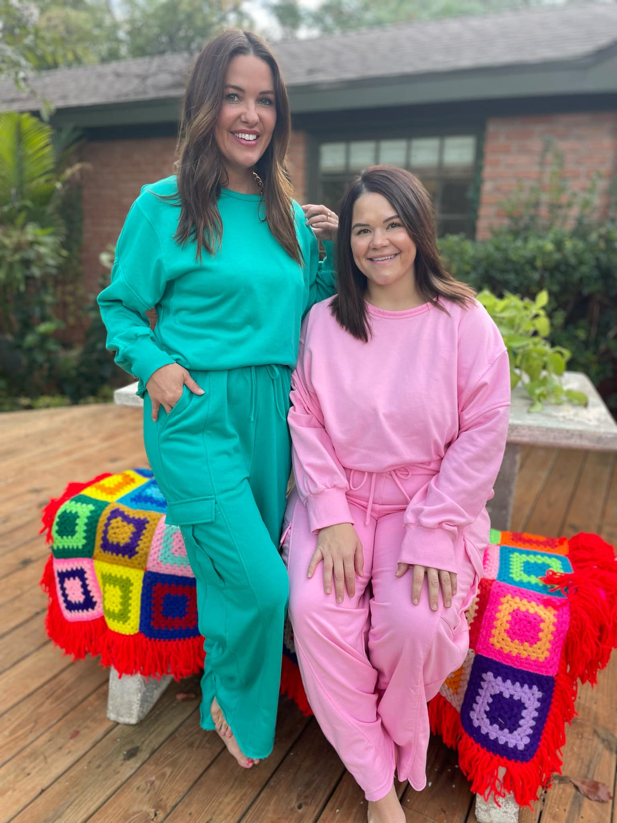 Beautiful Day Mineral Wash Pullover and Cargo Pants Set in Two Colors-Womens-Stay Foxy Boutique, Florissant, Missouri