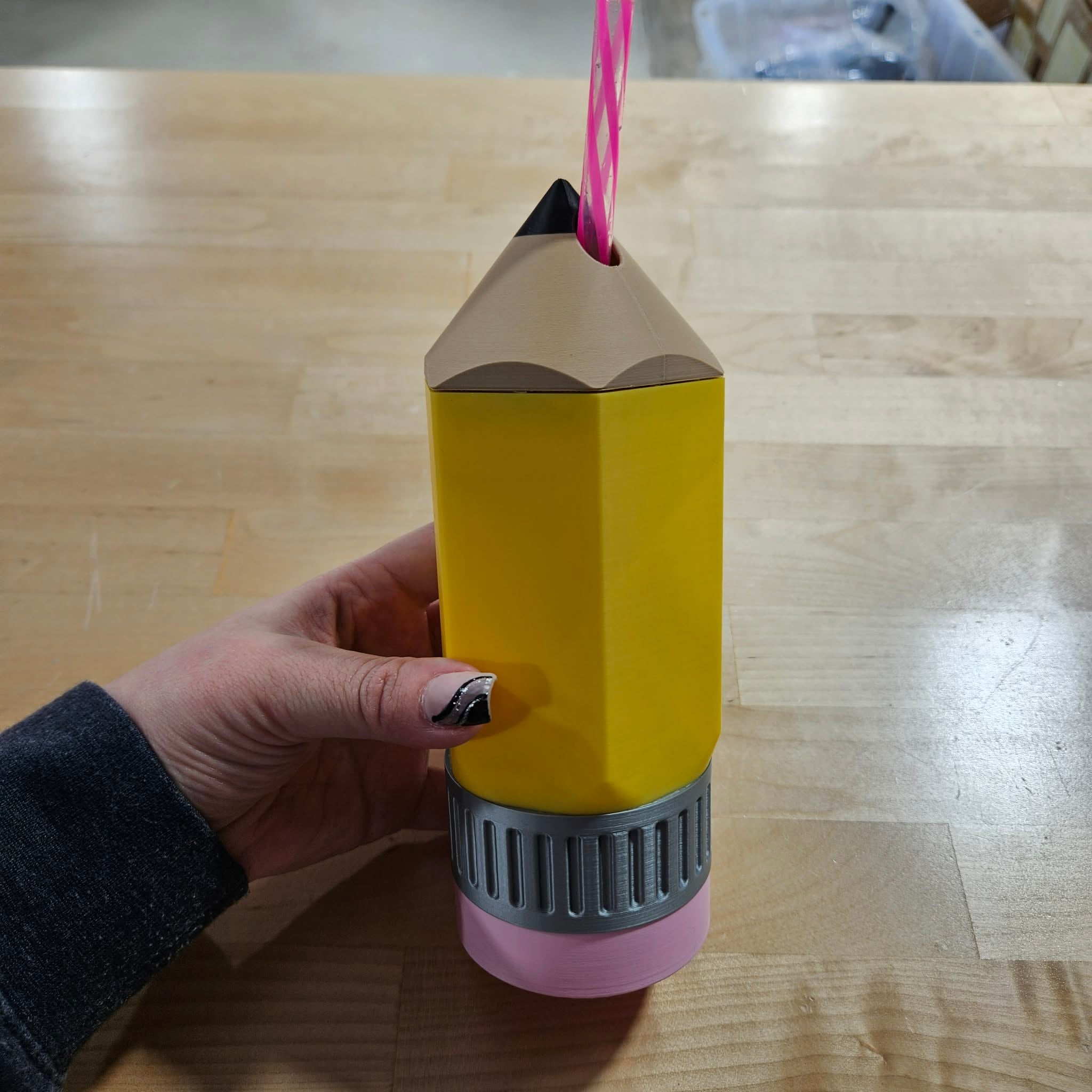 3D PRINTED CUSTOM PENCIL 12 OUNCE SKINNY CAN HOLDER-Stay Foxy Boutique, Florissant, Missouri