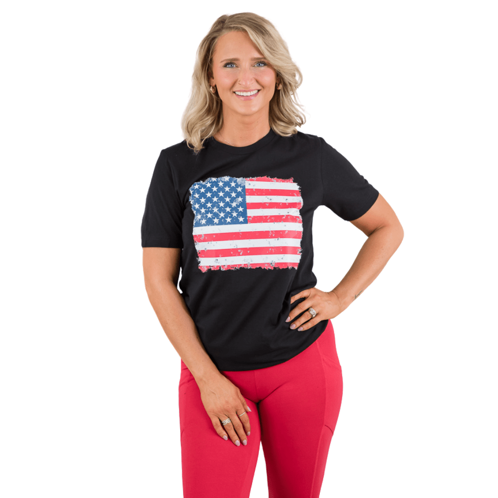 The American Flag Tee-BT Graphic Tee-Stay Foxy Boutique, Florissant, Missouri