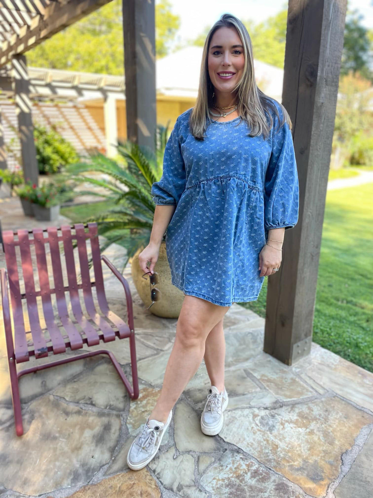 Alexa Denim Dress-Womens-Stay Foxy Boutique, Florissant, Missouri