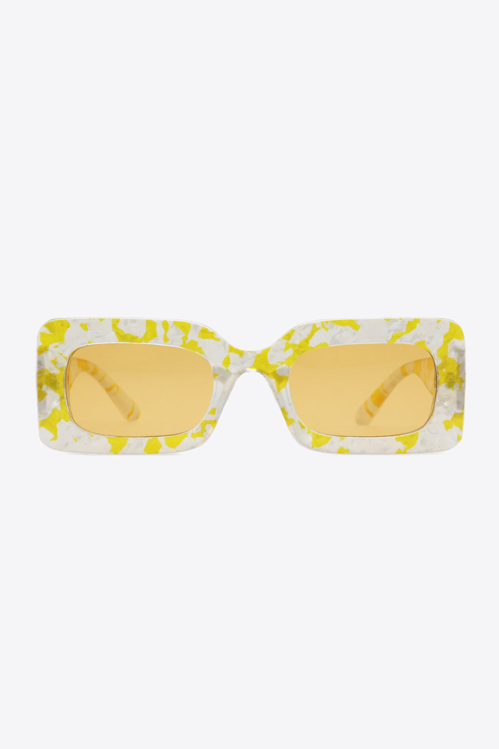 Tortoiseshell Rectangle Polycarbonate Sunglasses-Stay Foxy Boutique, Florissant, Missouri