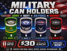 MILITARY BRANCH-3D PRINTED CUSTOM 12 OUNCE CAN HOLDERS-Stay Foxy Boutique, Florissant, Missouri