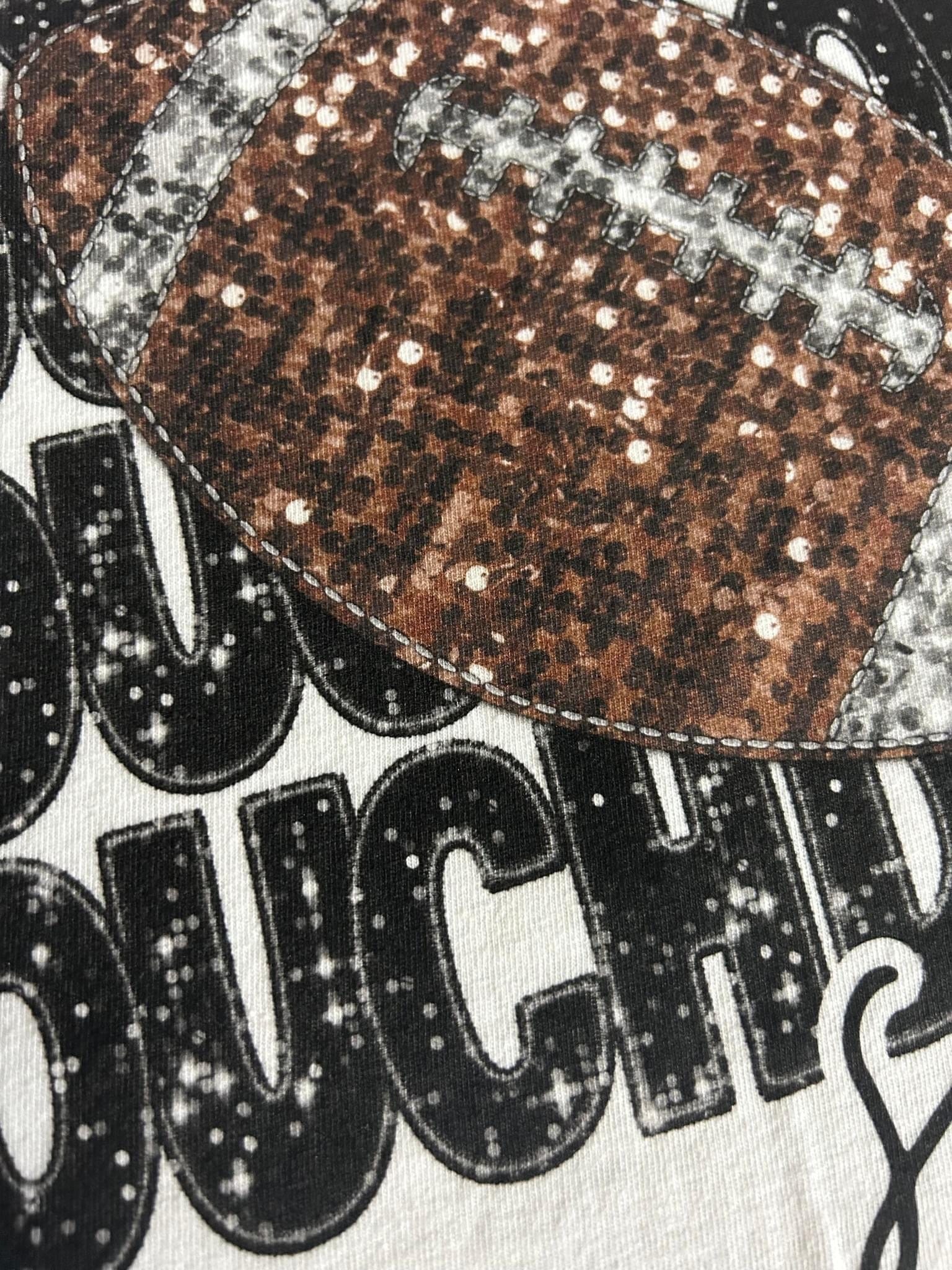 Touchdown (Not Actually Sequins) Graphic T-Graphic T-Stay Foxy Boutique, Florissant, Missouri