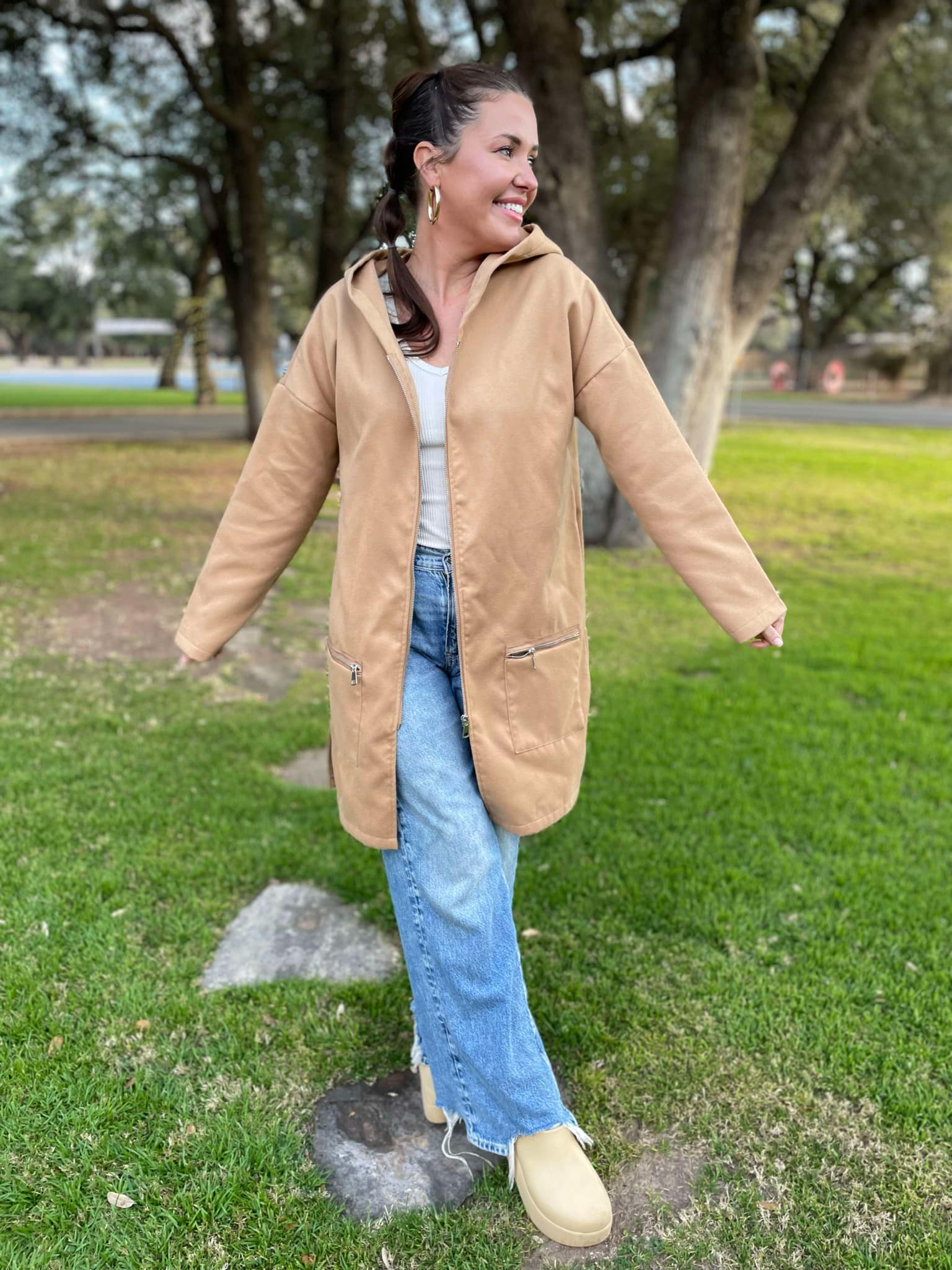 PREORDER: Time Slips Away Hooded Jacket in Three Colors-Womens-Stay Foxy Boutique, Florissant, Missouri