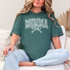 Lace Names Graphic Tee in Spruce-Womens-Stay Foxy Boutique, Florissant, Missouri