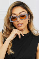 Tortoiseshell Rectangle Polycarbonate Sunglasses-Stay Foxy Boutique, Florissant, Missouri