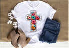 Floral Cross Graphic T-Graphic T-Stay Foxy Boutique, Florissant, Missouri