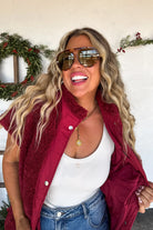 PREORDER: Linden Sherpa Vest Jacket-Womens-Stay Foxy Boutique, Florissant, Missouri