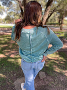 PREORDER: Best Selling Elliott Exposed Seam Sweatshirt in Five Colors-Womens-Stay Foxy Boutique, Florissant, Missouri