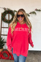 PREORDER: Classic Crew Pullover Merry-Womens-Stay Foxy Boutique, Florissant, Missouri