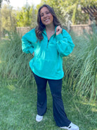 Hendrick Half Zip Hoodie in Nine Colors-Womens-Stay Foxy Boutique, Florissant, Missouri