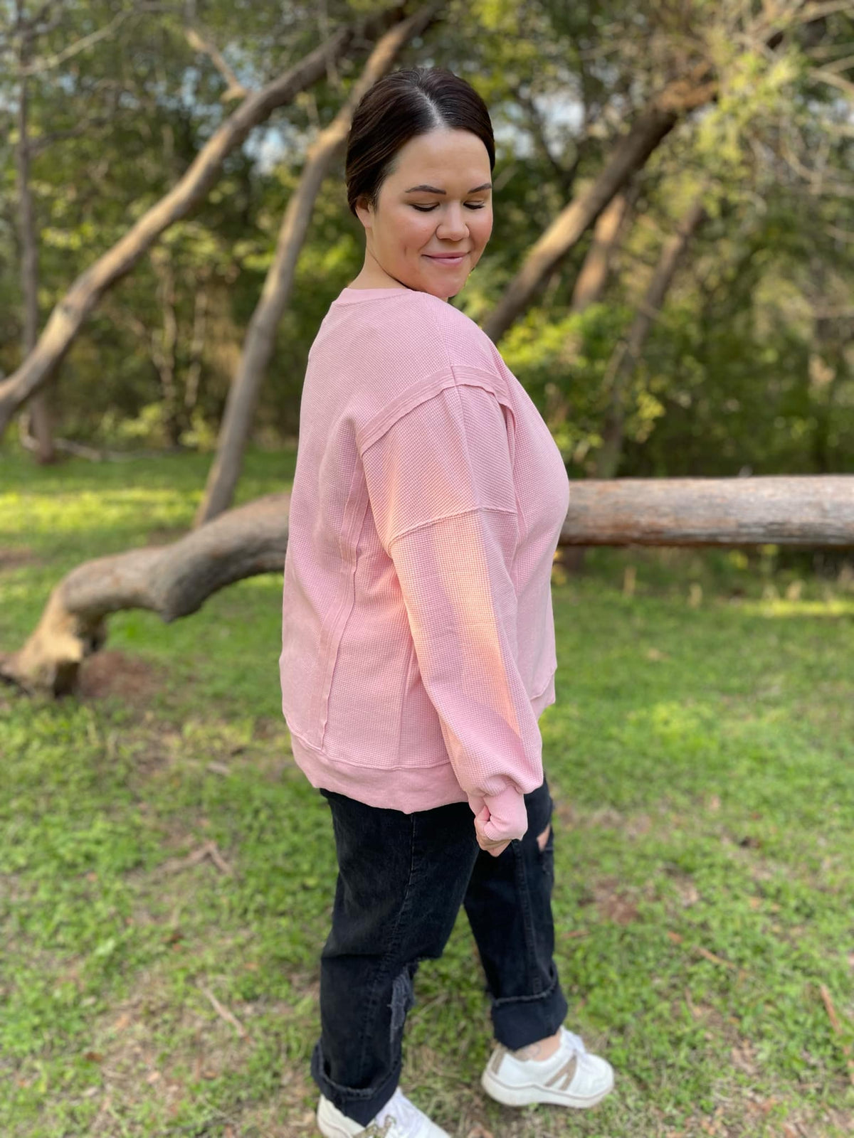 PREORDER: Thinking It Over Waffle Knit Pullover in Three Colors-Womens-Stay Foxy Boutique, Florissant, Missouri