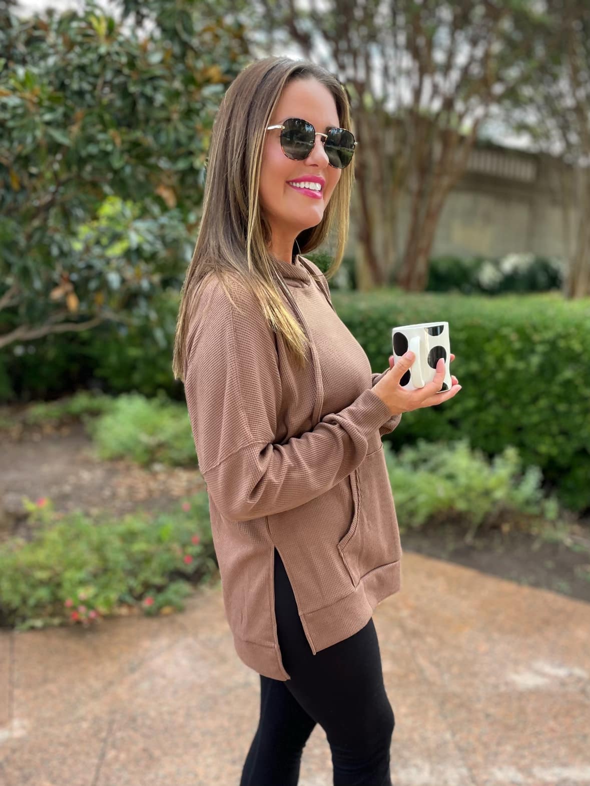 Best Selling Touch Of Fall Thermal Hoodie in Five Colors-Womens-Stay Foxy Boutique, Florissant, Missouri