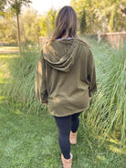 Hendrick Half Zip Hoodie in Nine Colors-Womens-Stay Foxy Boutique, Florissant, Missouri
