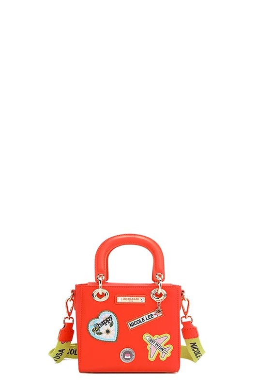 Nicole Lee USA Color Patch Handbag with Top Handle-Stay Foxy Boutique, Florissant, Missouri